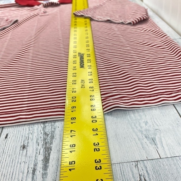 PING Men’s Performance Red‎ and White Striped Golf Polo Shirt Sz XL - Picture 11 of 12